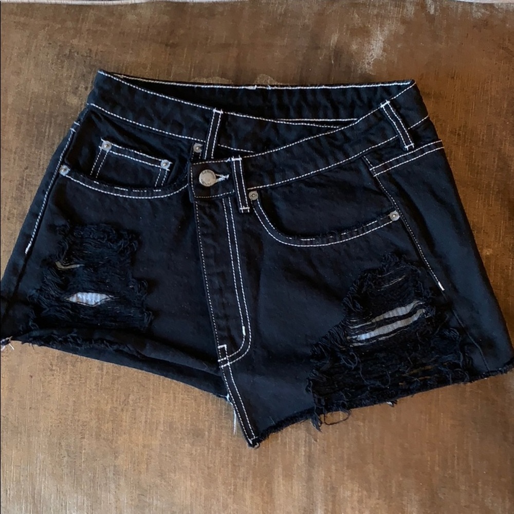 Black Denim Skirt from Carmar